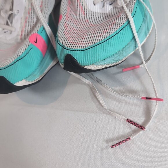 Nike ZoomX Vaporfly Next% 2 CU4111-101 US 8.5 M 10 W White Watermelon Pink Blue - Picture 14 of 16